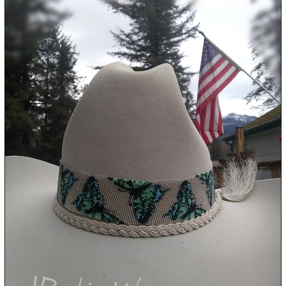 JRW Custom Cowboy Infinity Hat Band Butterflies main image 5